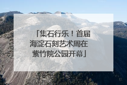 集石行乐！首届海淀石刻艺术周在紫竹院公园开幕