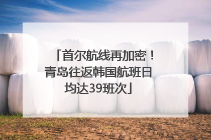 首尔航线再加密！青岛往返韩国航班日均达39班次