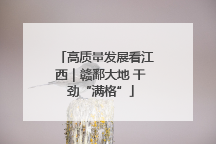 高质量发展看江西｜赣鄱大地 干劲“满格”