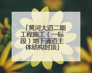 黄河大道二期工程施工（一标段）地下通道主体结构封顶