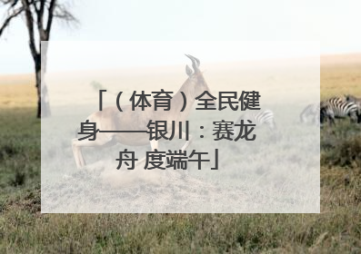 （体育）全民健身——银川：赛龙舟 度端午