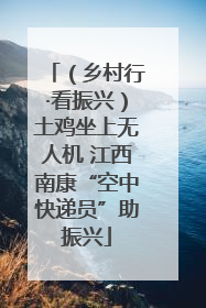 （乡村行·看振兴）土鸡坐上无人机 江西南康“空中快递员”助振兴