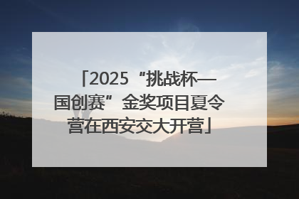 2025“挑战杯—国创赛”金奖项目夏令营在西安交大开营