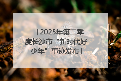 2025年第二季度长沙市“新时代好少年”事迹发布