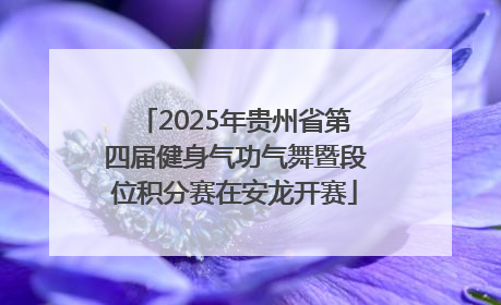 2025年贵州省第四届健身气功气舞暨段位积分赛在安龙开赛