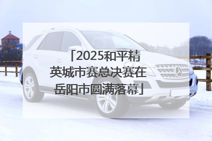 2025和平精英城市赛总决赛在岳阳市圆满落幕