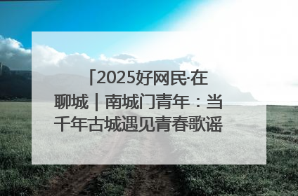 2025好网民·在聊城｜南城门青年：当千年古城遇见青春歌谣 一湖碧水见证的“聊城式浪漫”