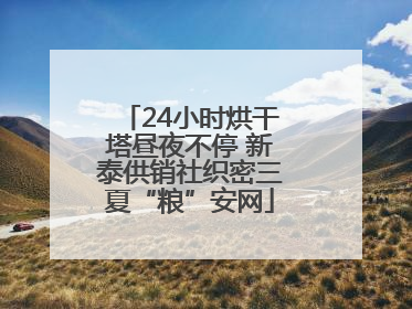 24小时烘干塔昼夜不停 新泰供销社织密三夏“粮”安网