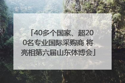 40多个国家、超200名专业国际采购商 将亮相第六届山东体博会